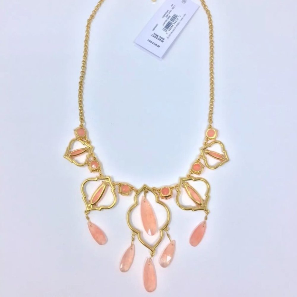 NEW Kate spade lantern gems gold necklace